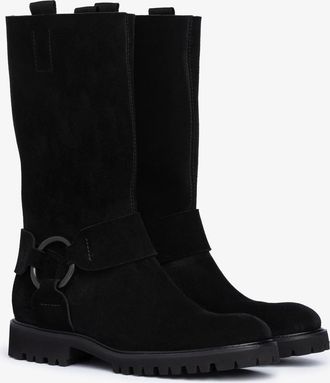 Pedro Garcia biker boot in black suede | sol | Autumm - Winter 26