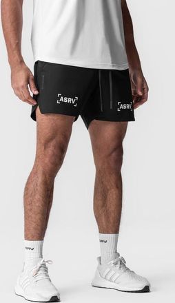 ASRV Tetra-Lite 5 Linerless Short in Black white Bracket at Nordstrom, Size X-Small