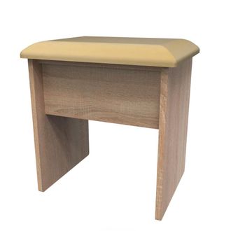 Welcome Furniture Dakar Ready Assembled Dressing Table Stool - Modern Oak - Welcome Furniture | TJ Hughes