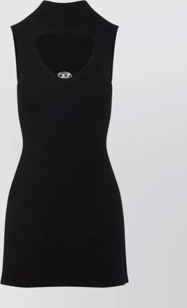 Diesel ribbed texture cut-out dress