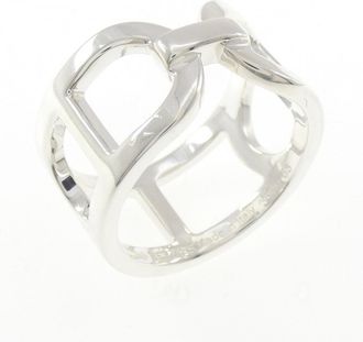 Herm&egrave;s Chaine Dancre Silver 925 Band Ring (Pre-Owned)