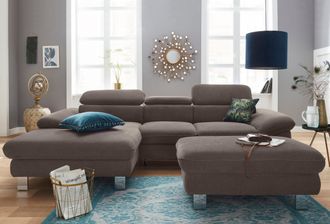 Cotta Ecksofa »Driver L-Form« mit Kopfteilverstellung, wahlweise mit Bettfunktion & Bettkasten