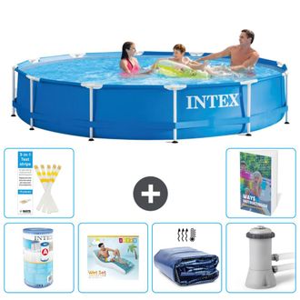 Intex Piscina Con Estructura Redonda - 366x76 Cm - 7-piezas S173
