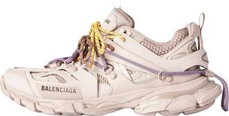 Balenciaga (WMNS) Balenciaga Track Trail Laces Sneaker Taupe Yellow Purple Brown Black 800590WTRHK9751