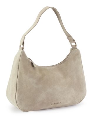 Elbsand Schultertasche ELBSAND Handtasche, Shopper, Damen, Gr. B/H/T: 32cm x 19cm x 11cm, sand, Rindsleder, clean, unifarben, Taschen Schultertasche, Ledertas