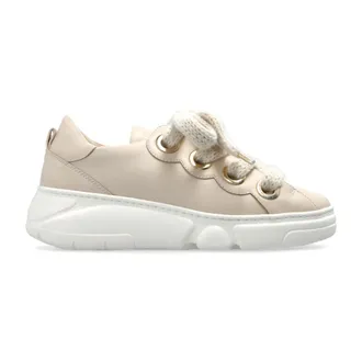 AGL Agl, Schoenen, Dames, Beige, 36 EU, Leer, Soft Bubble Sportschoenen