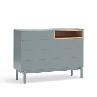 Teulat C&oacute;moda 7 cajones gris perla