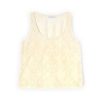 Motivi Tops, Dames, Wit, XS, Katoen, Kantentop