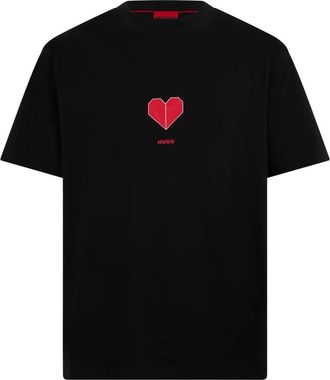 HUGO BOSS Dalentin T-shirt - Heren - T-shirts - Zwart - XS - Katoen - Tops