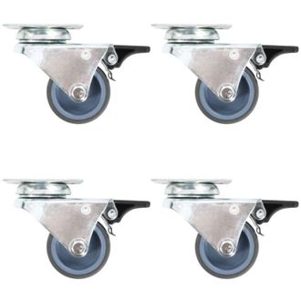 vidaXL Ruote Girevoli Gemellate 16 pz 50 mm - Vidaxl