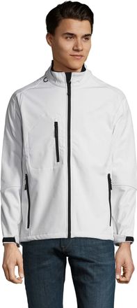 SOLS Heren Relax Soft Shell Jas (Wit)