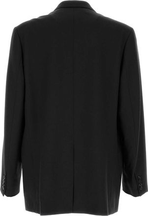 Dries Van Noten Mens Black Wool Bosier Oversize Blazer Exterior: Lining: Cupro Maglie Sweater