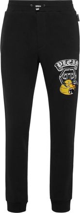 Philipp Plein Trainingsbroeken Duck - Heren - Sweatpants - Zwart - XS - Katoen - Broeken