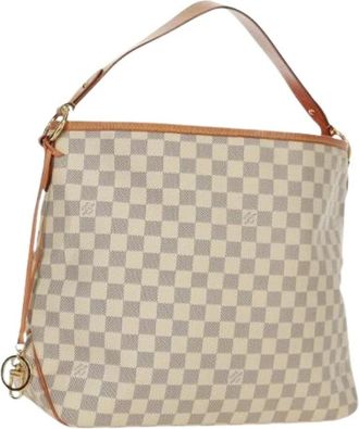 Louis Vuitton Pre-owned Shoulder Bags, female, White, Size: ONE SIZE Pre-owned Canvas Shoulder Bag