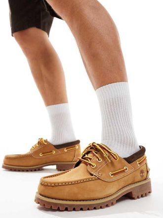 Timberland Mens authentic boat shoes wheat nubuck - Beige - Size UK 6.5