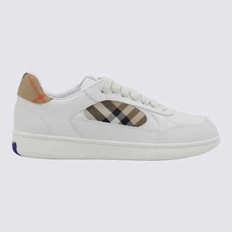 Burberry White Leather Mf Terrace Mix Sneakers