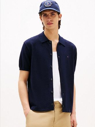 Tommy Hilfiger Regular Fit Knit Short Sleeve Overshirt