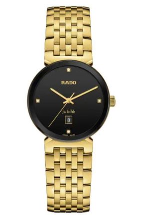 Rado Florence Diamond Bracelet Watch, 30mm in Gold at Nordstrom