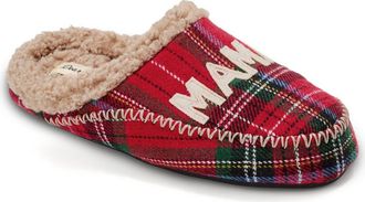 Dearfoams Mama Bear Plaid Clog Slipper at Nordstrom, Size X-Large M