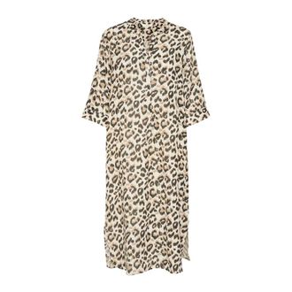 Cream CRBellis Caftan Dress - Dames - Casual kleedjes - Veelkleurig - L - Kleedjes
