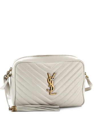 Saint Laurent Lou Camera Bag Matelasse Chevron Leather Small crossbody bag - Toni neutri