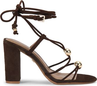 Kurt Geiger Womens Suede Swift Sandals - Brown - Size UK 8
