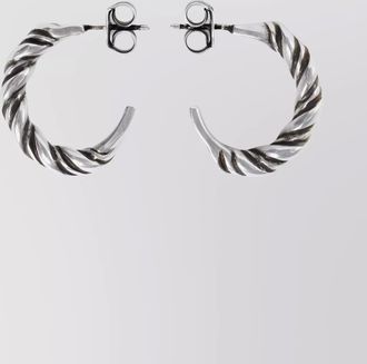 Ann Demeulemeester twisted hoop earrings set