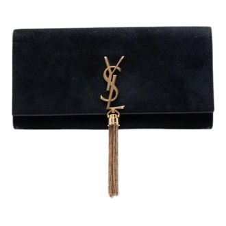 Saint Laurent Pre-owned Clutches, female, Black, Size: ONE SIZE Pre-owned Kate Clutch