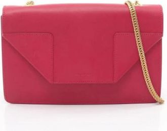 Saint Laurent Pre-owned Leren Schoudertas - Dames - Vintage Schoudertas - Roze - ONE Size - Leer - Vintage