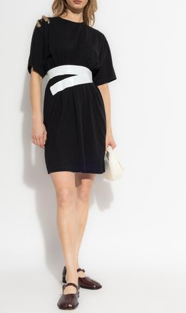Maison Margiela Dress With Application, Womens, Black