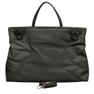 Ferragamo Black Nylon Tote Bag (Pre-Owned)