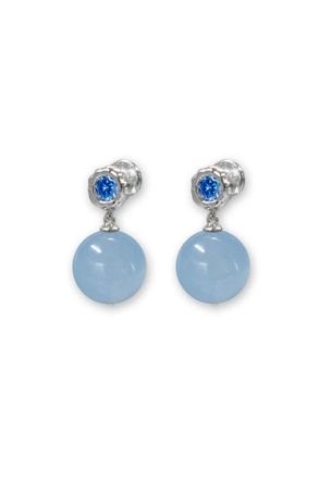 Classicharms Isla Aquamarine Bead Drop Earrings in Auqamarine at Nordstrom