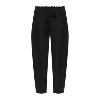 adidas Wijde Trainingsbroeken - Dames - Sweatpants - Zwart - S - Katoen - Broeken