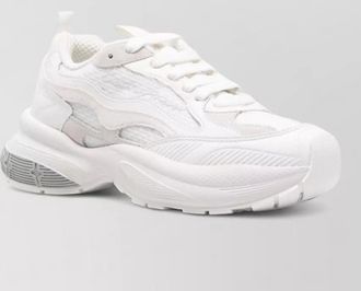 Emporio Armani mesh sneakers chunky sole pull tab