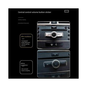 OEM 20 Pegatinas Decorativas Para Mandos De Volumen Multimedia De Coche, Embellecedores Para Ce Clase W204 Cls Glk Ml350 C180 E260