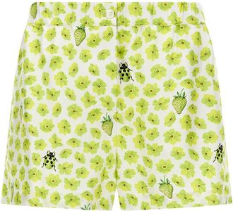Versace Strawberry Garden Shorts - Dames - Korte Broeken - Veelkleurig - XS - Korte Broeken