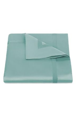 Matouk Nocturne Duvet Cover in Aquamarine at Nordstrom, Size Full
