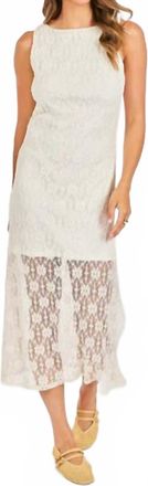 Sadie & Sage Letters Midi Dress In Cream