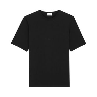 Saint Laurent T-Shirts, male, Black, Size: XL Oversized Crewneck T-shirt