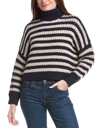 Brunello Cucinelli Turtleneck Wool, Cashmere, & Silk-Blend Sweater