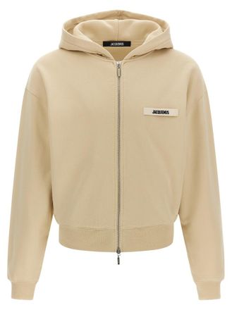 Jacquemus Beige Le Hoodie Grip Gros Grain hoodie