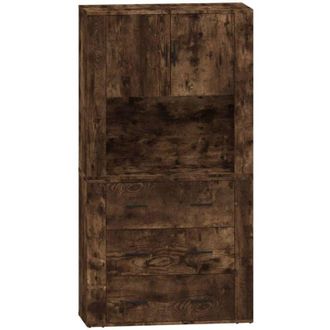vidaXL Highboard Smoked Oak Engineered Wood vidaXL