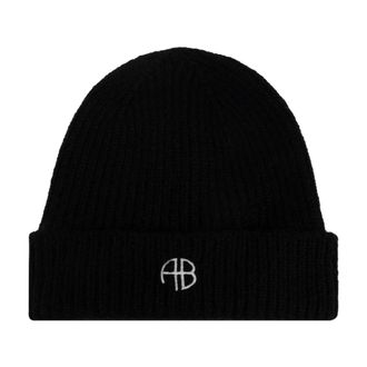 Anine Bing Elia Beanie - Dames - Hoeden - Zwart - ONE Size - Wol - Accessoires