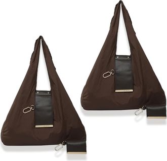 Generic Keychain Tote Bag, Portable Handbag for Daily Errands, Lightweight, Foldable, Expandable Leather Mini Bags with Key Ring, Expands into Spacious Shoppi