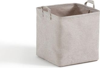La Redoute Interieurs Vierkante mand, 100% polyester, Lihoa