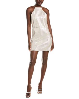 Maje Chain Halter Mini Dress