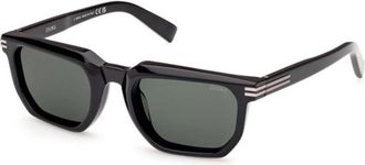 Ermenegildo Zegna Ez 0240 01N Zonnebril - Heren - Zonnebrillen - Zwart - 54 MM - Accessoires