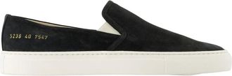 Common Projects Loafers, male, Black, Size: 12 US Minimal Slip On