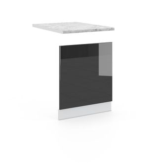 Vicco Panel Frontal Fame-line, Antracita Alto Brillo, 60 Cm, Et M&aacute;rmol
