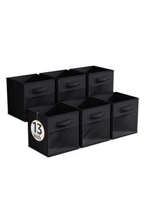 Sorbus 6-Pack Collapsible Storage Cube in Black at Nordstrom Rack